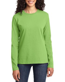 'Just Blanks Port & Company JBLPC54LS Ladies Long Sleeve Core Cotton Tee'