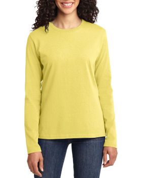 'Just Blanks Port & Company JBLPC54LS Ladies Long Sleeve Core Cotton Tee'