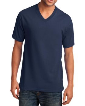 'Just Blanks Port & Company JBPC54V Core Cotton V-Neck Tee'