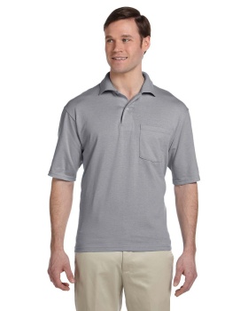 'Jerzees 436P Adult SpotShield Pocket Jersey Polo Shirt'