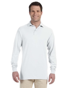 'Jerzees 437ML Adult SpotShield Long Sleeve Jersey Polo Shirt'