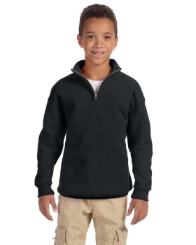 Jerzees 995Y Youth NuBlend 1/4-Zip Cadet Collar Sweatshirt