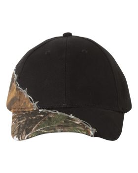 'Kati LC4BW Licensed Camo Cap with Barbed Wire Embroidery'