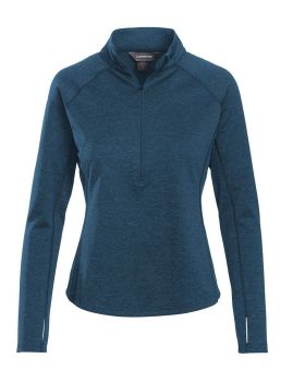 'Landway cl37 Heathered 1/4-Zip Pullover'