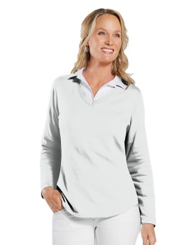 LAT Apparel 3761 - Ladies Lightweight French Terry V-Neck Pullover