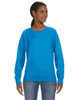 'LAT 3762 Ladies French Terry Slouchy Pullover'