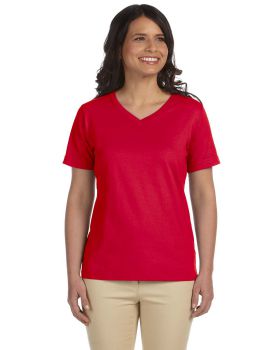 'LAT L-3587 Ladies V-Neck Premium Jersey T-Shirt'