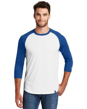 'New Era NEA104 Logo Embroidered Baseball Raglan T-Shirt - For Men'