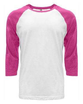 'Next Level 6251 Unisex's CVC 3/4 Sleeve Raglan Baseball T-Shirt'