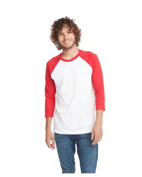 'Next Level 6251 Unisex Cvc 3/4 Sleeve Raglan Baseball T Shirt'