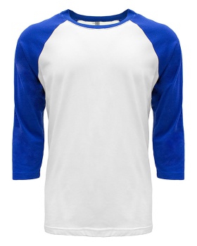'Next Level 6251 Unisex Cvc 3/4 Sleeve Raglan Baseball T Shirt'