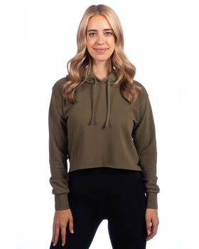 'Next Level 9384 Ladies Cropped Pullover Hooded Sweatshirt'