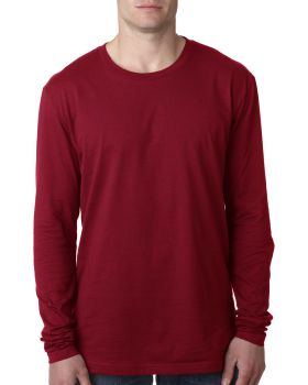'Next Level N3601 Men's Long Sleeve Cotton Crewneck T-Shirt'