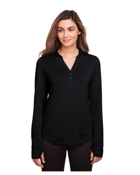 North End NE400W Ladies' Jaq Snap Up Stretch Performance Pullover