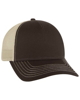 'OTTO 102-1318 Otto cap 5 panel low profile mesh back trucker hat'