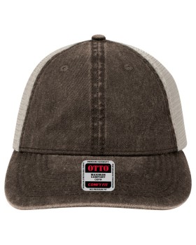 'OTTO 121 1202 Otto cap "otto comfy fit" 6 panel low profile mesh back trucker hat'