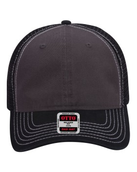 'OTTO 121-858 Otto cap 6 panel low profile mesh back trucker dad hat'