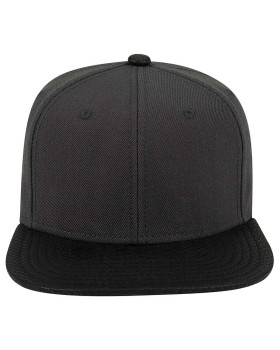 OTTO 148 1191 Otto cap 6 panel mid profile flat visor baseball cap