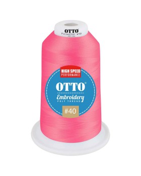 'OTTO 157 101 Otto embroidery poly thread #40 5,500 yd. king cone'