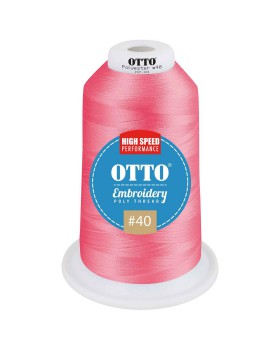 'OTTO 157 101 Otto embroidery poly thread #40 5,500 yd. king cone'