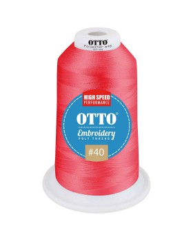 'OTTO 157 101 Otto embroidery poly thread #40 5,500 yd. king cone'