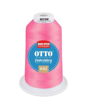 'OTTO 157 101 Otto embroidery poly thread #40 5,500 yd. king cone'