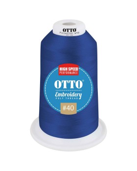 'OTTO 157 101 Otto embroidery poly thread #40 5,500 yd. king cone'