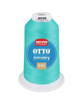 'OTTO 157 101 Otto embroidery poly thread #40 5,500 yd. king cone'