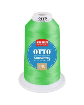 'OTTO 157 101 Otto embroidery poly thread #40 5,500 yd. king cone'