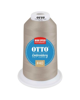 'OTTO 157 101 Otto embroidery poly thread #40 5,500 yd. king cone'