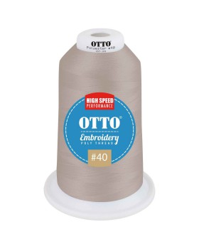 'OTTO 157 101 Otto embroidery poly thread #40 5,500 yd. king cone'