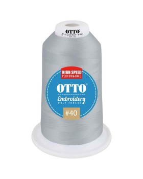 'OTTO 157 101 Otto embroidery poly thread #40 5,500 yd. king cone'