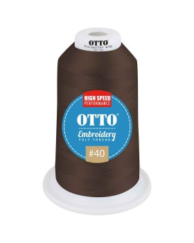 'OTTO 157 101 Otto embroidery poly thread #40 5,500 yd. king cone'