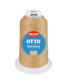 'OTTO 157 101 Otto embroidery poly thread #40 5,500 yd. king cone'