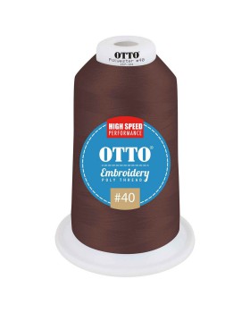 'OTTO 157 101 Otto embroidery poly thread #40 5,500 yd. king cone'