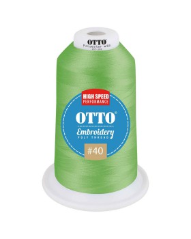 'OTTO 157 101 Otto embroidery poly thread #40 5,500 yd. king cone'