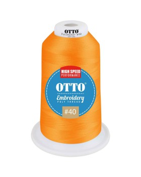 'OTTO 157 101 Otto embroidery poly thread #40 5,500 yd. king cone'