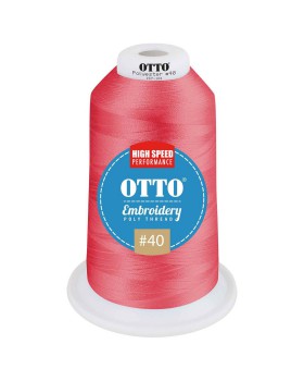 'OTTO 157 101 Otto embroidery poly thread #40 5,500 yd. king cone'