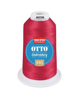 'OTTO 157 101 Otto embroidery poly thread #40 5,500 yd. king cone'