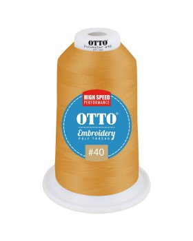 'OTTO 157 101 Otto embroidery poly thread #40 5,500 yd. king cone'