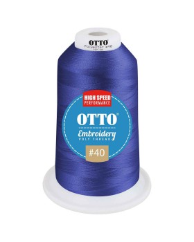 'OTTO 157 101 Otto embroidery poly thread #40 5,500 yd. king cone'