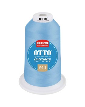 'OTTO 157 101 Otto embroidery poly thread #40 5,500 yd. king cone'