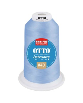 'OTTO 157 101 Otto embroidery poly thread #40 5,500 yd. king cone'