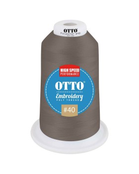 'OTTO 157 101 Otto embroidery poly thread #40 5,500 yd. king cone'