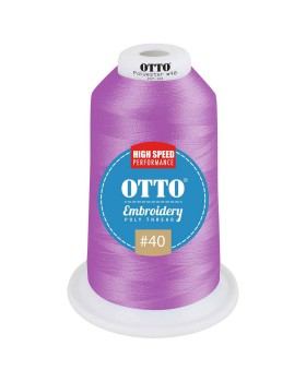 'OTTO 157 101 Otto embroidery poly thread #40 5,500 yd. king cone'