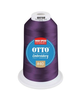 'OTTO 157 101 Otto embroidery poly thread #40 5,500 yd. king cone'