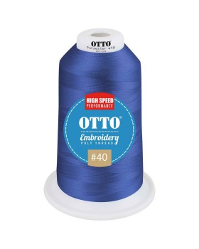 'OTTO 157 101 Otto embroidery poly thread #40 5,500 yd. king cone'