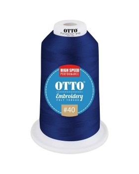 'OTTO 157 101 Otto embroidery poly thread #40 5,500 yd. king cone'