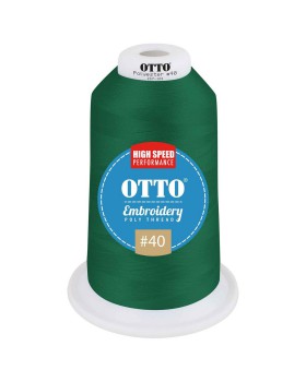 'OTTO 157 101 Otto embroidery poly thread #40 5,500 yd. king cone'