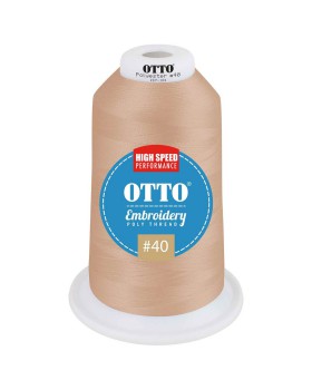 'OTTO 157 101 Otto embroidery poly thread #40 5,500 yd. king cone'